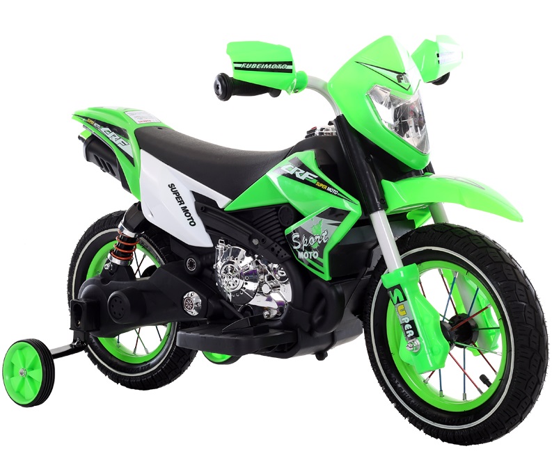 Motocicleta electrica cu roti gonflabile Nichiduta Super Moto Green