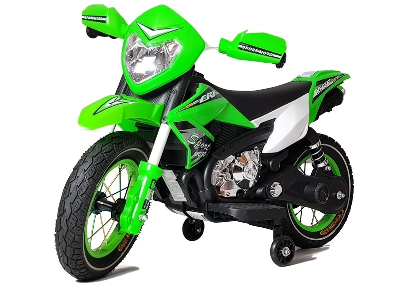 Motocicleta electrica cu roti gonflabile Nichiduta Super Moto Green - 1