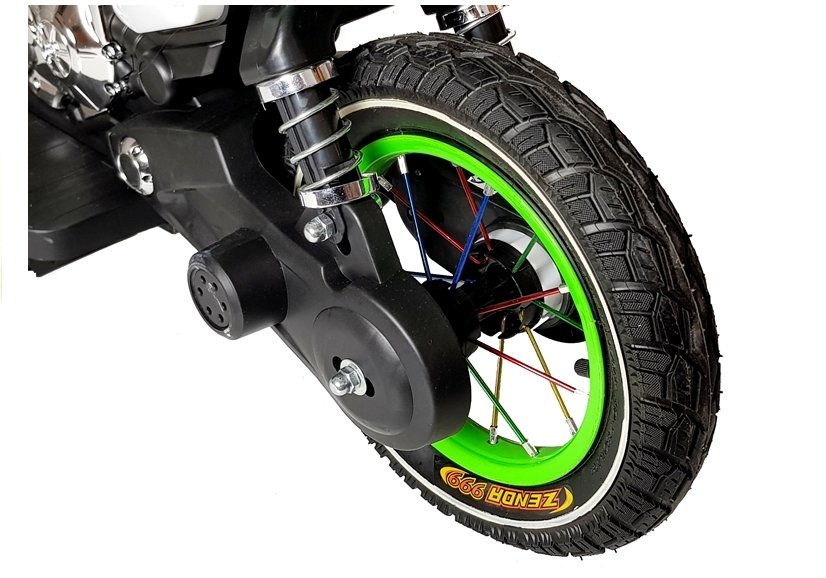 Motocicleta electrica cu roti gonflabile Nichiduta Super Moto Green - 3
