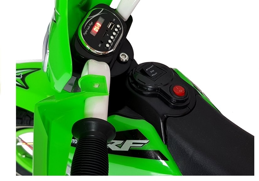 Motocicleta electrica cu roti gonflabile Nichiduta Super Moto Green - 4