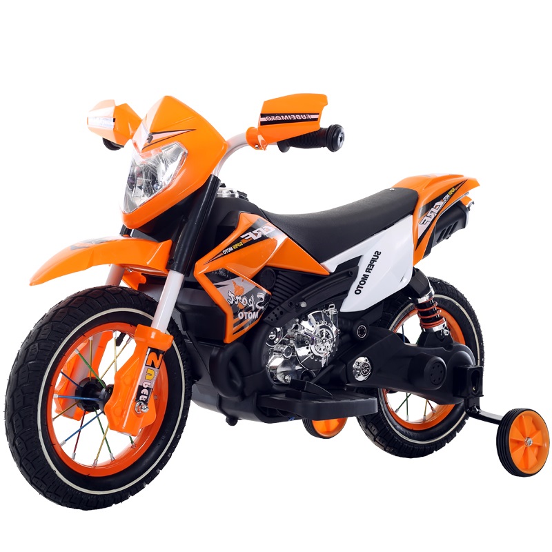 Motocicleta electrica cu roti gonflabile Nichiduta Super Moto Orange - 3
