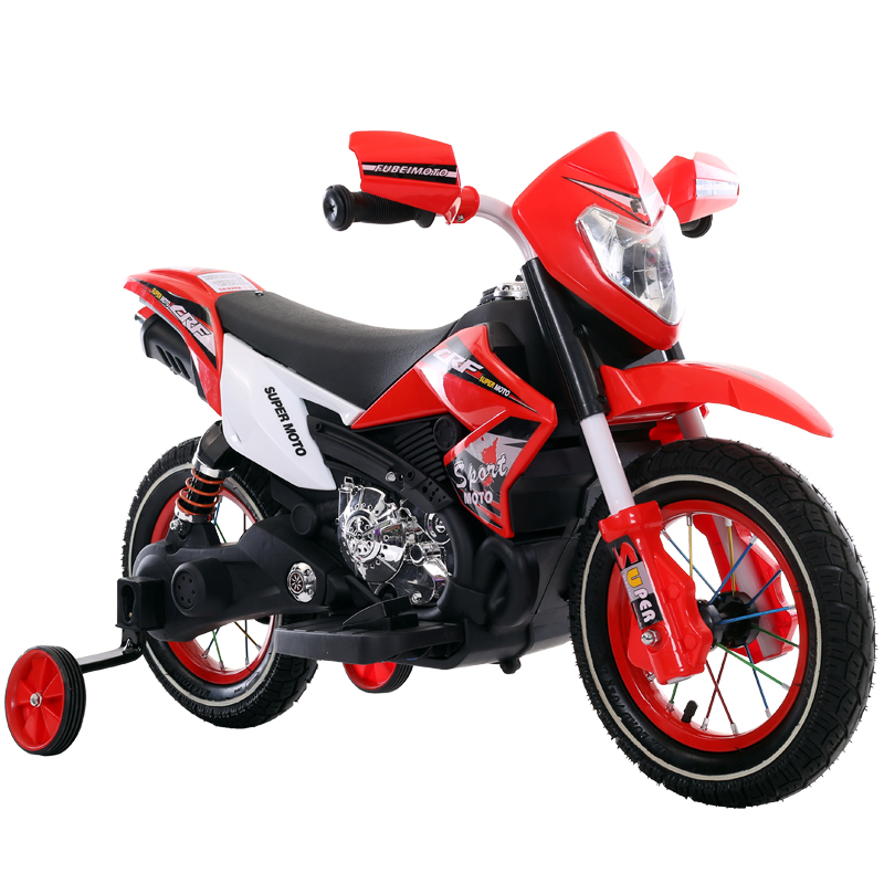 Motocicleta electrica cu roti gonflabile Nichiduta Super Moto Red - 3