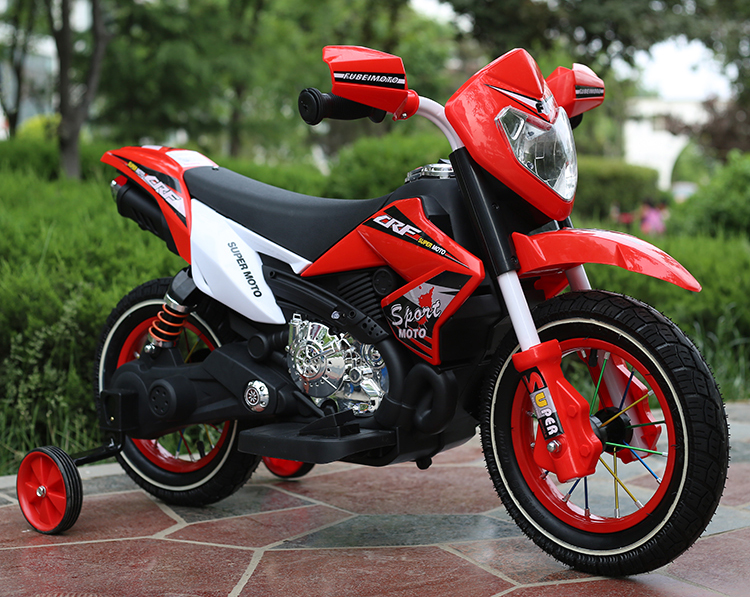 Motocicleta electrica cu roti gonflabile Nichiduta Super Moto Red - 1