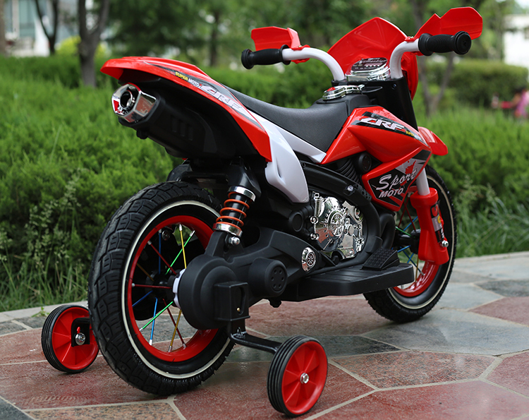 Motocicleta electrica cu roti gonflabile Nichiduta Super Moto Red - 2
