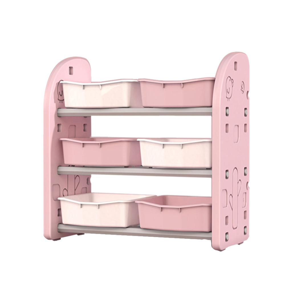 Organizator jucarii cu 6 cutii Nichiduta Birds Pink - 1 | YEO