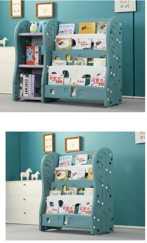 Organizator pentru carti si jucarii Nichiduta Big Tree Blue Green - 1 | YEO