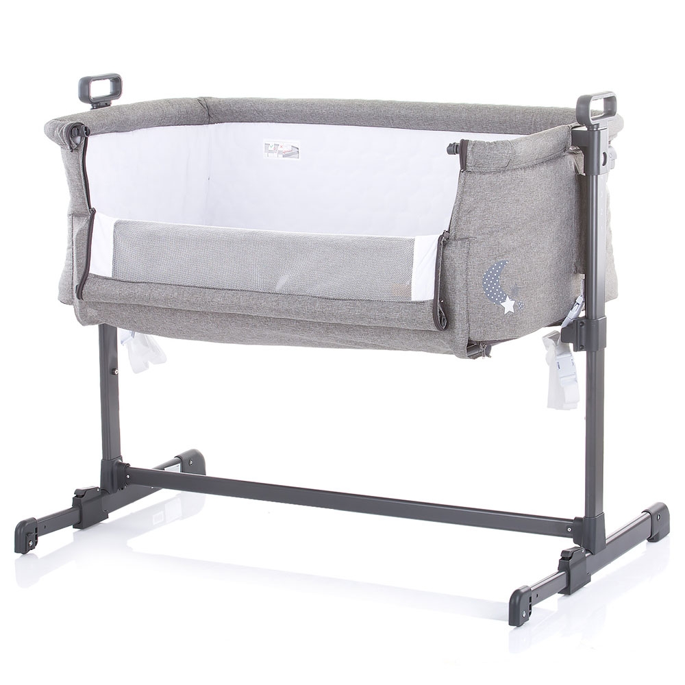 Patut Co-Sleeper Chipolino Close To Me graphite stars camera Camera copilului