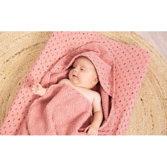 Prosop fin supersoft cu gluga bebe jou fabulous swan