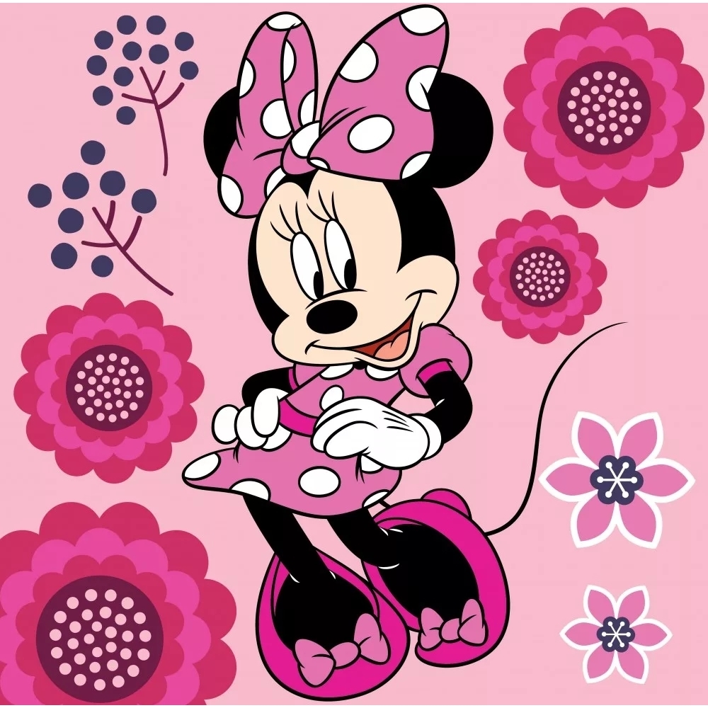 Prosopel magic Minnie Flower 30×30 cm SunCity roz 30x30 imagine noua responsabilitatesociala.ro