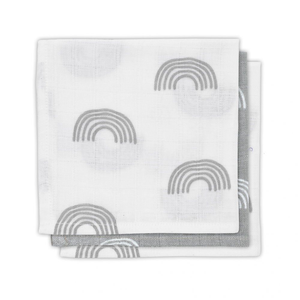 Set 3 batiste hidrofile jollein gri