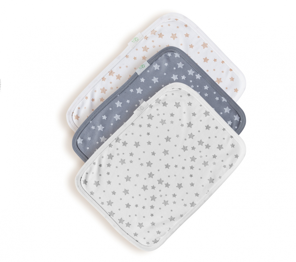 Set 3 prosopele 30x40cm pentru alaptat din bumbac organic 100 babycosy