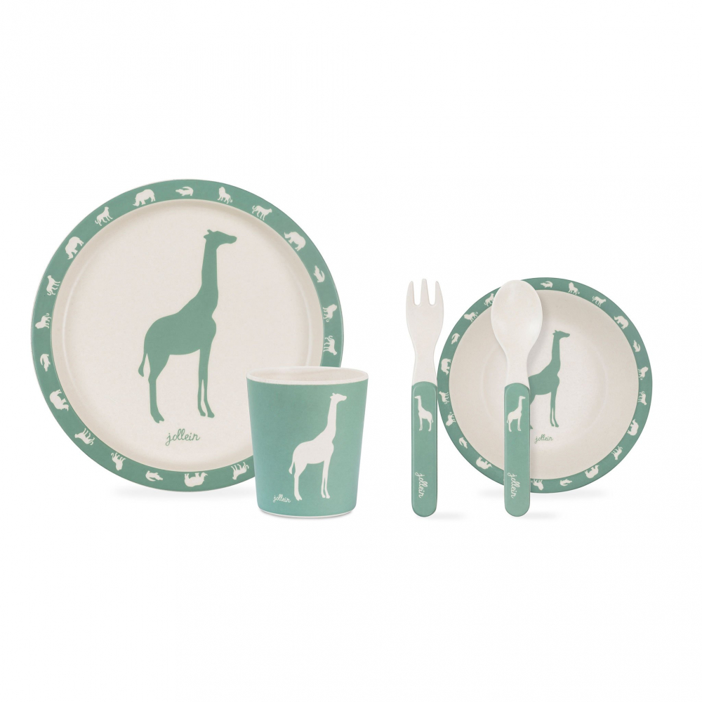 Set pentru masa jollein safari 5p bambus verde