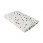 Cearceaf Lumea stelutelor patut bebelus 60x85 cm cu elastic din bumbac