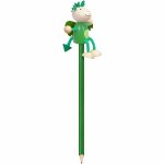 Creion cu figurina lemn dragonul verde Fiesta Crafts FCP-5165