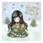 Felicitare de iarna Gorjuss Christmas wishes from my heart