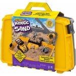 Set excaveaza, construieste si demoleaza in cutie cu maner Kinetic Sand