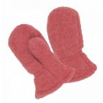 Manusi groase din lana merinos organica fleece Iobio Vintage red 1