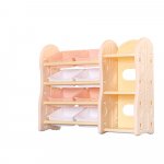 Organizator Nichiduta Tree Pink pentru jucarii si rechizite cu polite si cutii