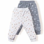 Set 2 perechi pantaloni 12-18 luni BabyCosy Ecru/Grey