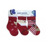 Set 3 perechi de sosete din bumbac 1-2 ani Merry Xmas