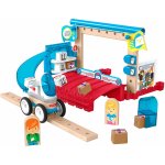 Set constuctie Fisher-Price Wonder Makers Special Delivery Depot 35 piese