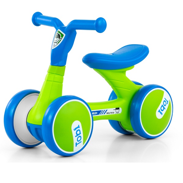 Bicicleta fara pedale Tobi Blue Green - 3