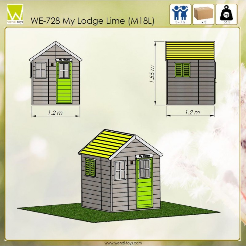 Casuta de gradina Lime Lodge House M18L - 1 | YEO