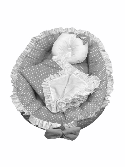 Cuib cu paturica si pernuta pentru bebelusi Lux - 5