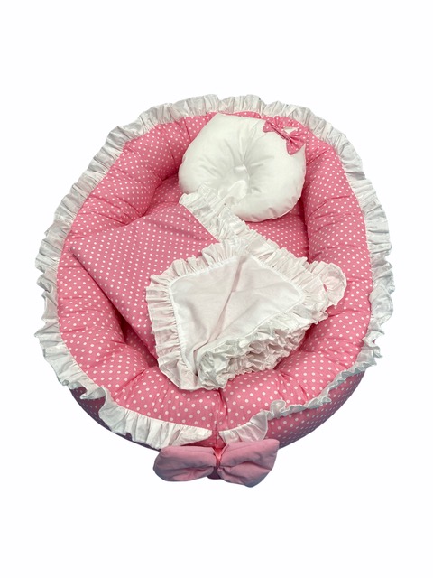 Cuib cu paturica si pernuta pentru bebelusi Lux - 6