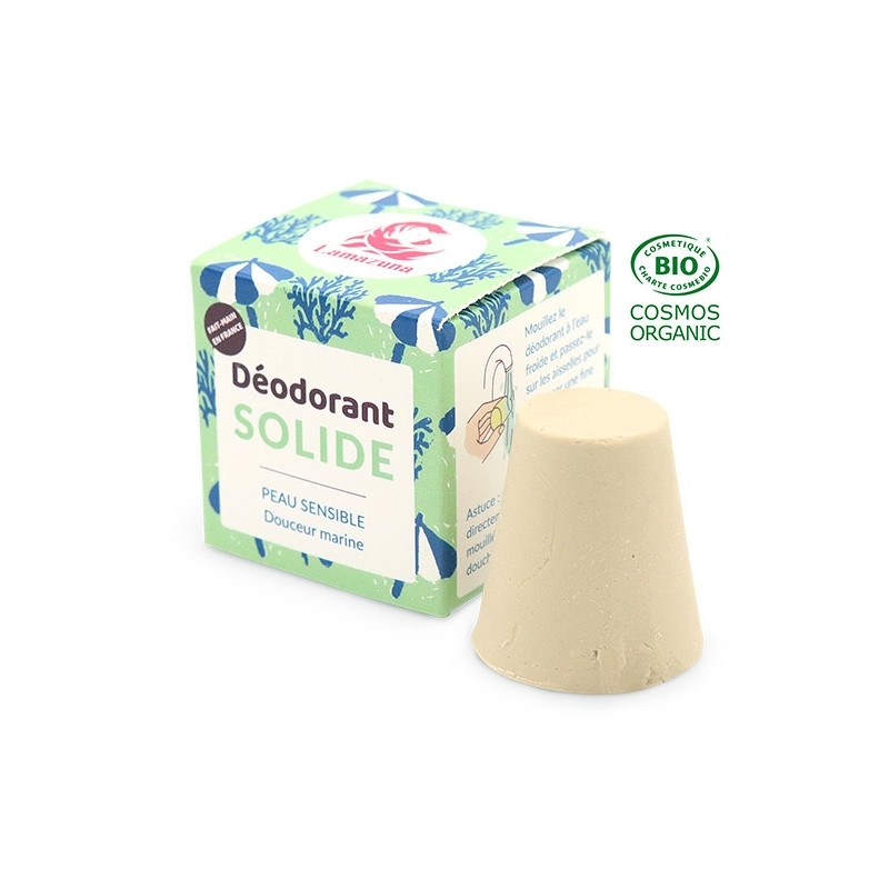 Deodorant solid marin pentru piele sensibila zero waste Lamazuna 30gr