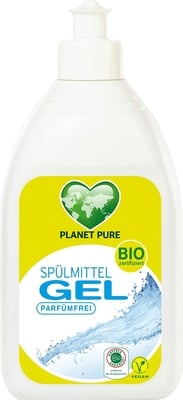 Detergent gel bio pentru vase hipoalergen fara parfum 500ml Planet Pure 500ml imagine noua responsabilitatesociala.ro
