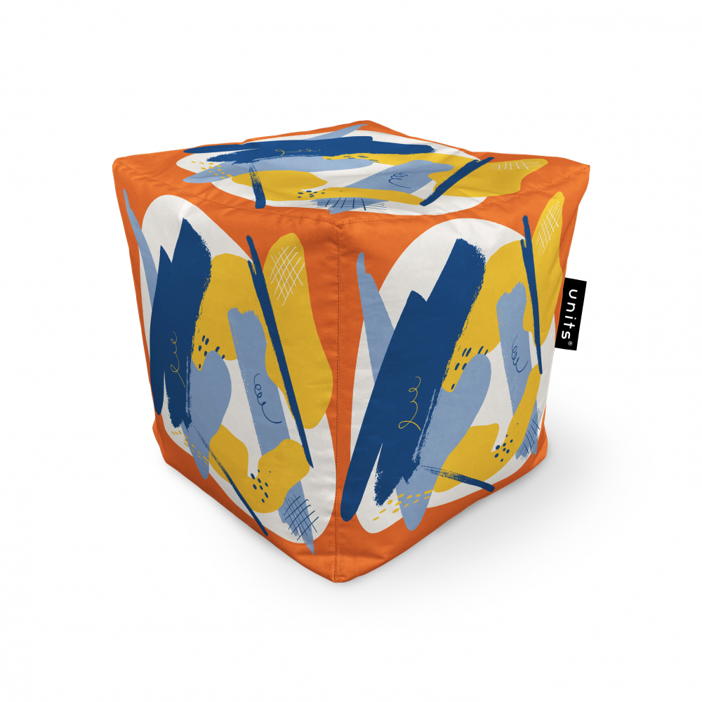 Fotoliu Units Puf Bean Bags tip cub impermeabil abstract retro Abstract imagine noua responsabilitatesociala.ro