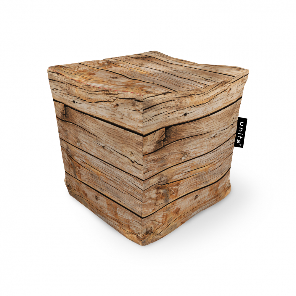 Fotoliu Units Puf Bean Bags tip cub impermeabil lemn maro deschis Bags imagine noua responsabilitatesociala.ro