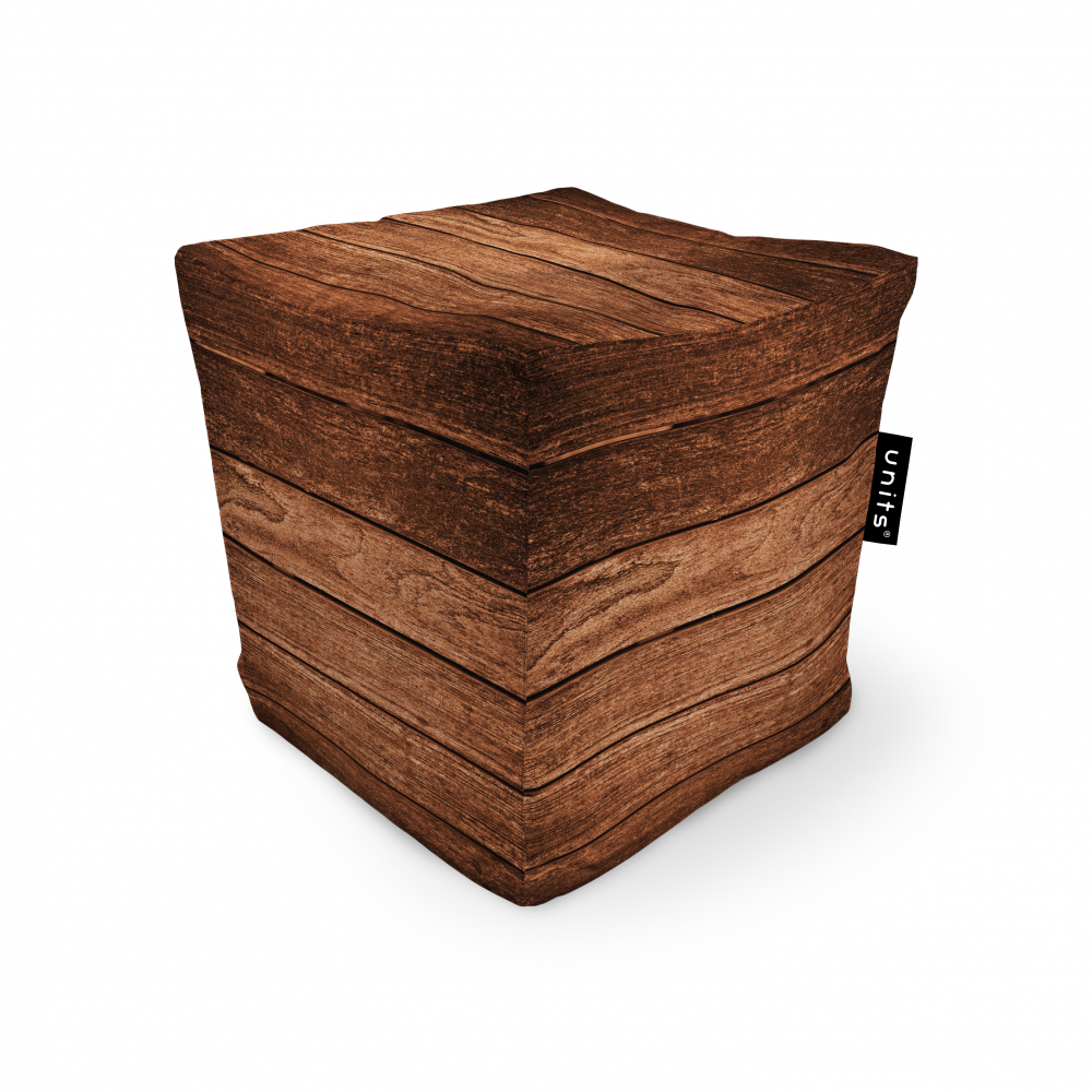Fotoliu Units Puf Bean Bags tip cub impermeabil lemn maro inchis Bags imagine noua responsabilitatesociala.ro