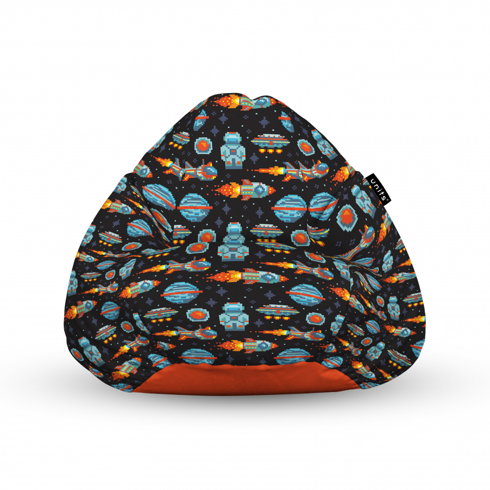 Fotoliu units puf bean bags tip para impermeabil cu maner game space retro