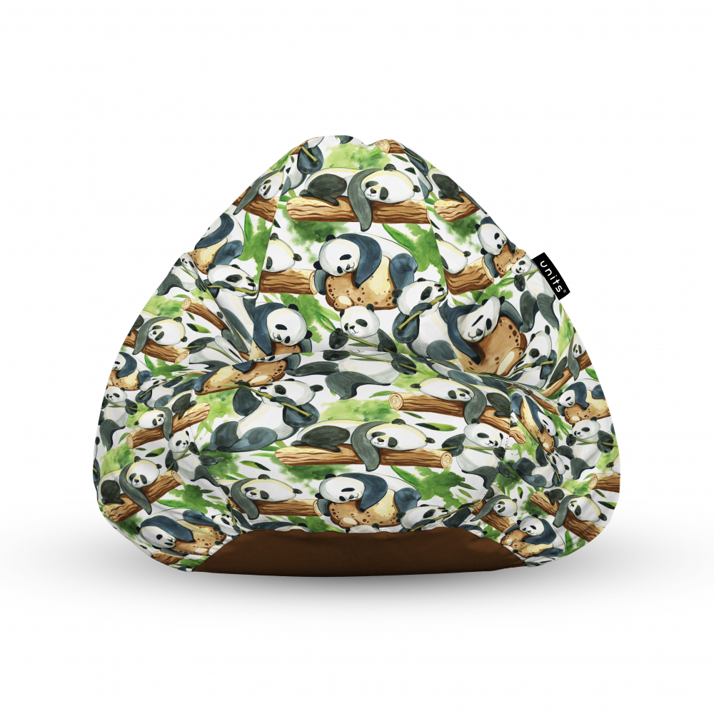 Fotoliu units puf bean bags tip para impermeabil cu maner panda