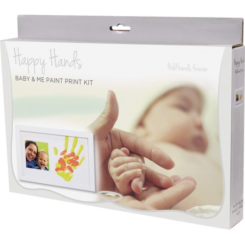 Rama foto cu amprente mama si bebe Happy Hands Amprente imagine noua responsabilitatesociala.ro