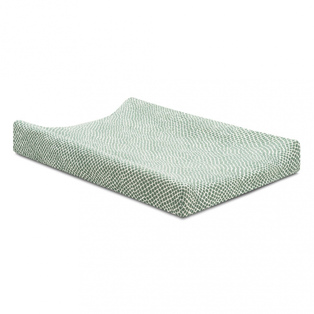 Husa saltea infasat jollein snake jersey 50x70cm snake-ash-green