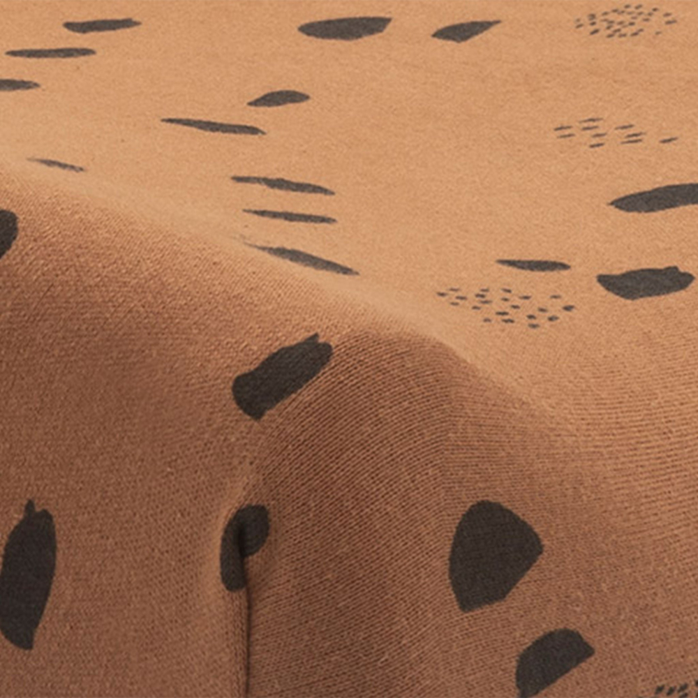 Husa saltea infasat jollein spot jersey 50x70cm spot caramel