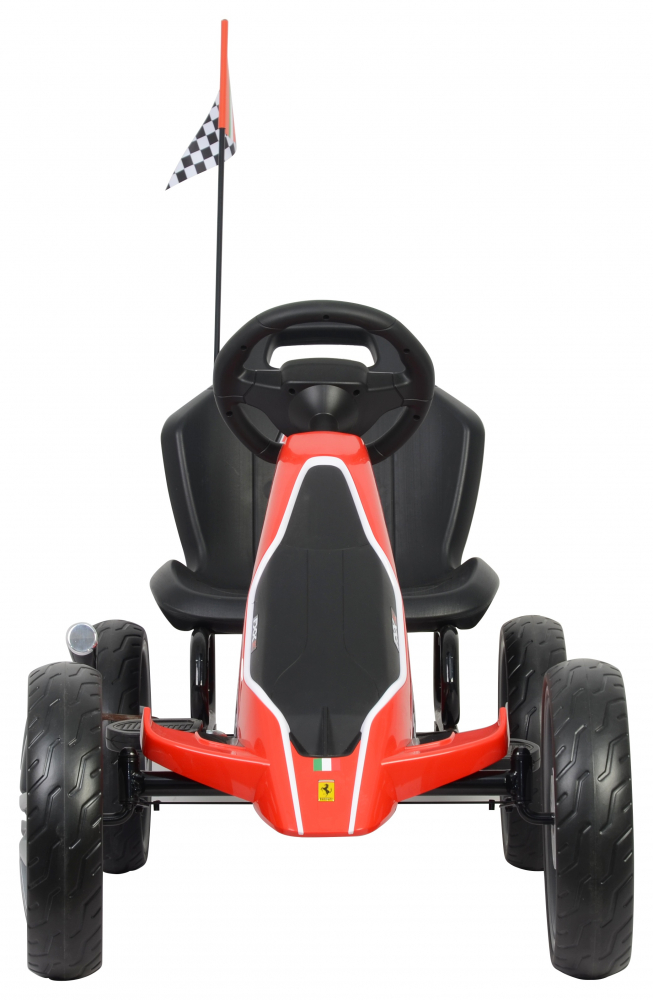 Kart cu pedale Ferrari Go Kart Red - 2 | YEO