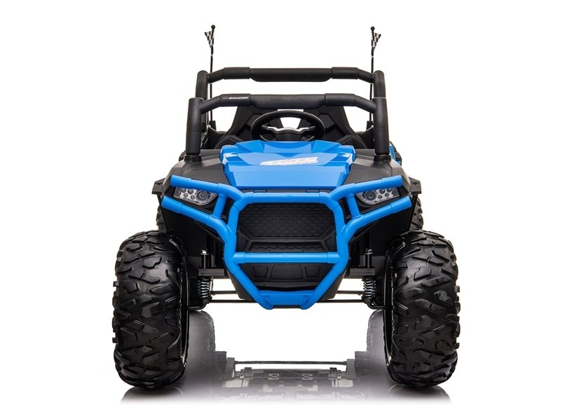 Masinuta electrica 4x4 cu roti din cauciuc EVA Nichiduta UTV Bom Blue - 2