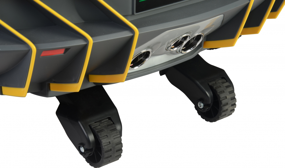 Masinuta electrica cu roti EVA si scaun piele Lamborghini Centenario Grey carbon Lamborghini imagine noua