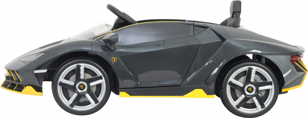 Masinuta electrica cu roti EVA si scaun piele Lamborghini Centenario Grey carbon - 1