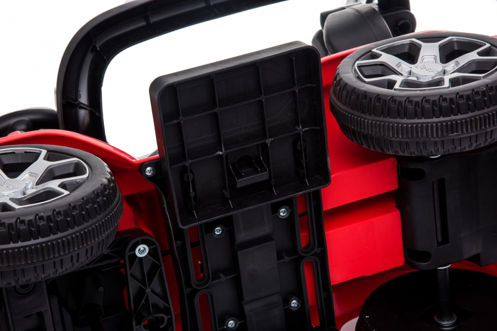 Masinuta fara pedale cu maner parental Jeep Wrangler Red - 3