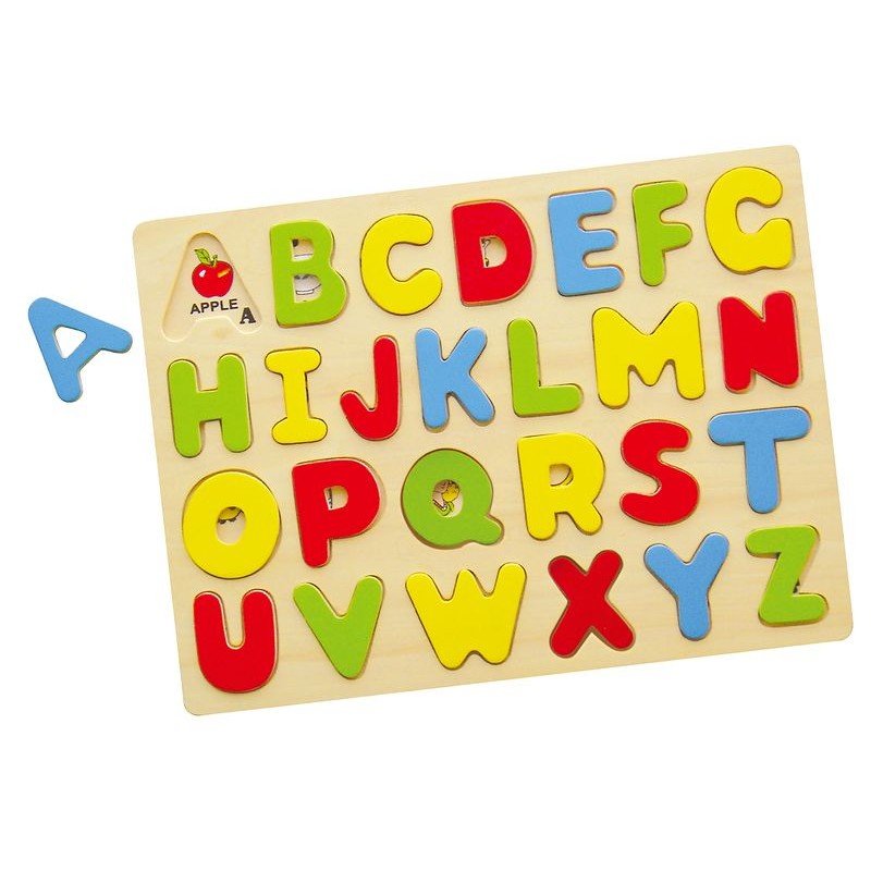 Puzzle cu litere mari de tipar
