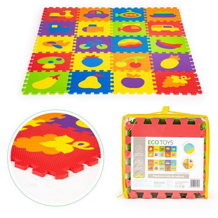 Salteluta educationala puzzle ECOEVA003, 20 de elemente