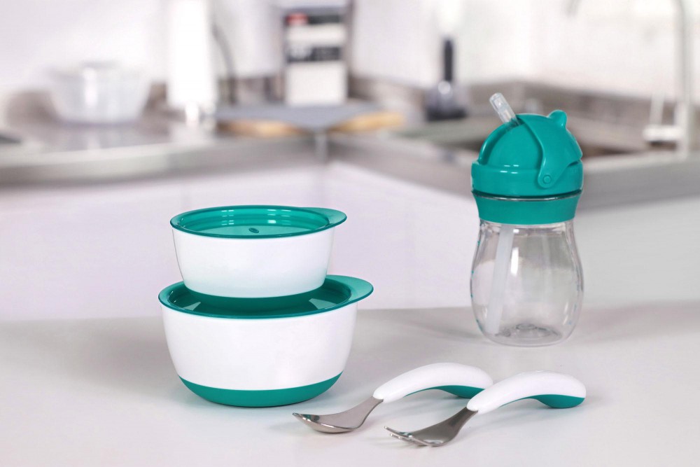 Set 2 boluri alimentare cu capac teal 200360 ml - 2 | YEO