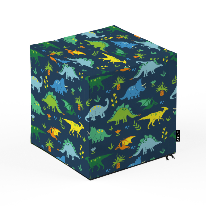 Taburet units cub dinozauri 30 x 30 x 30 cm