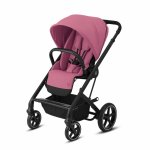 Carucior Cybex Balios S Lux cadru negru Magnolia Pink