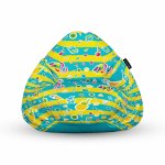 Fotoliu Units Puf Bean Bags tip para impermeabil cu maner candies fundal in dungi